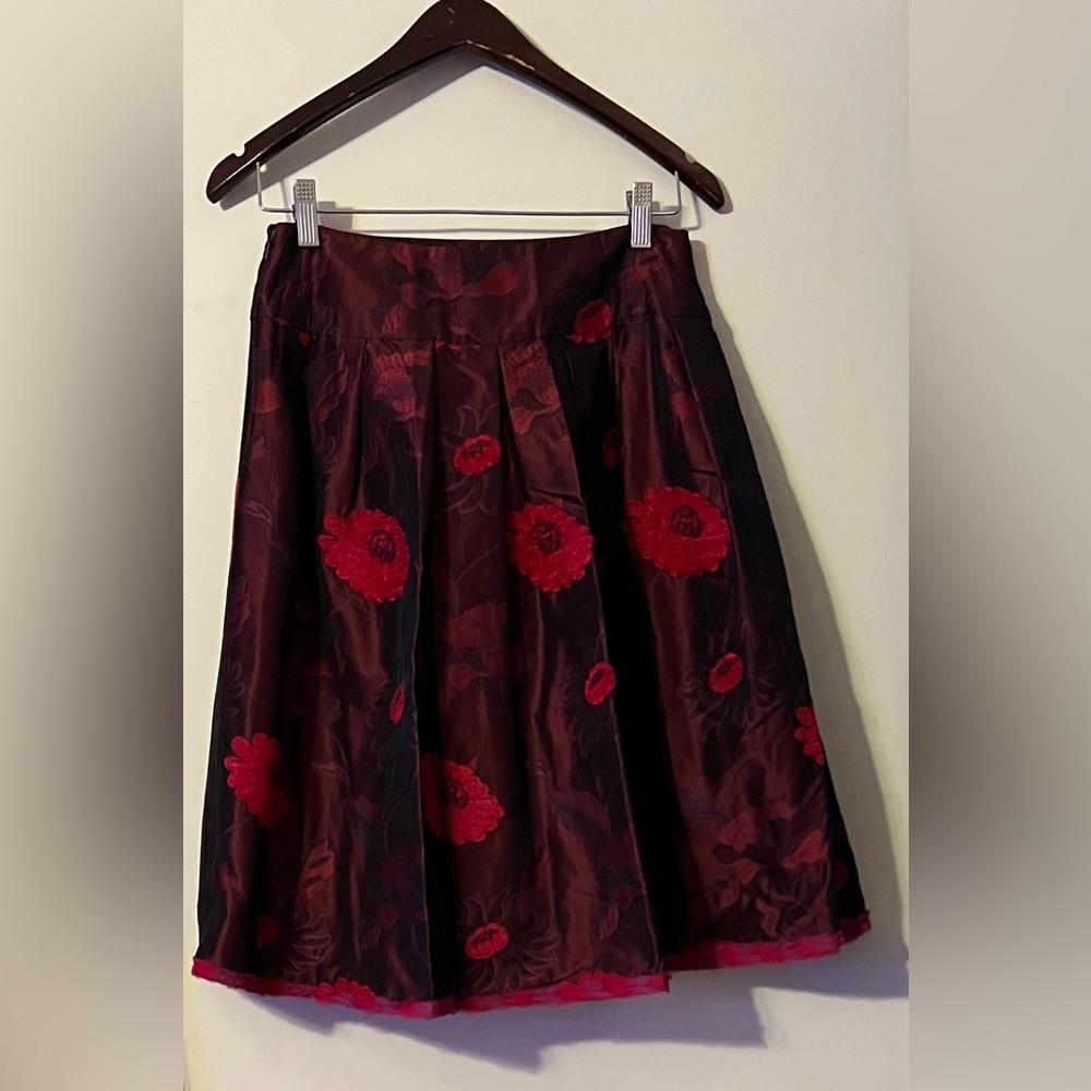Rickie Freeman Teri John size 8 brown-red skirt